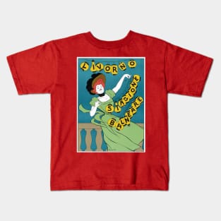 Livorno Stagione Balneare by Leonetto Cappiello Kids T-Shirt